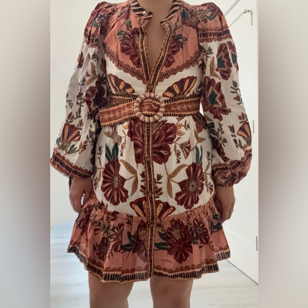 Farm Rio Riad Belted Mini Dress - NWT - Picture 5 of 5